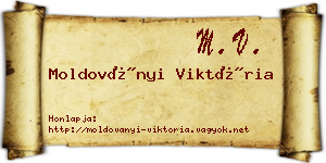 Moldoványi Viktória névjegykártya