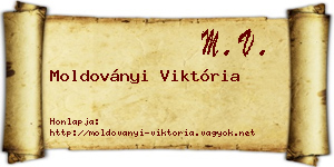 Moldoványi Viktória névjegykártya